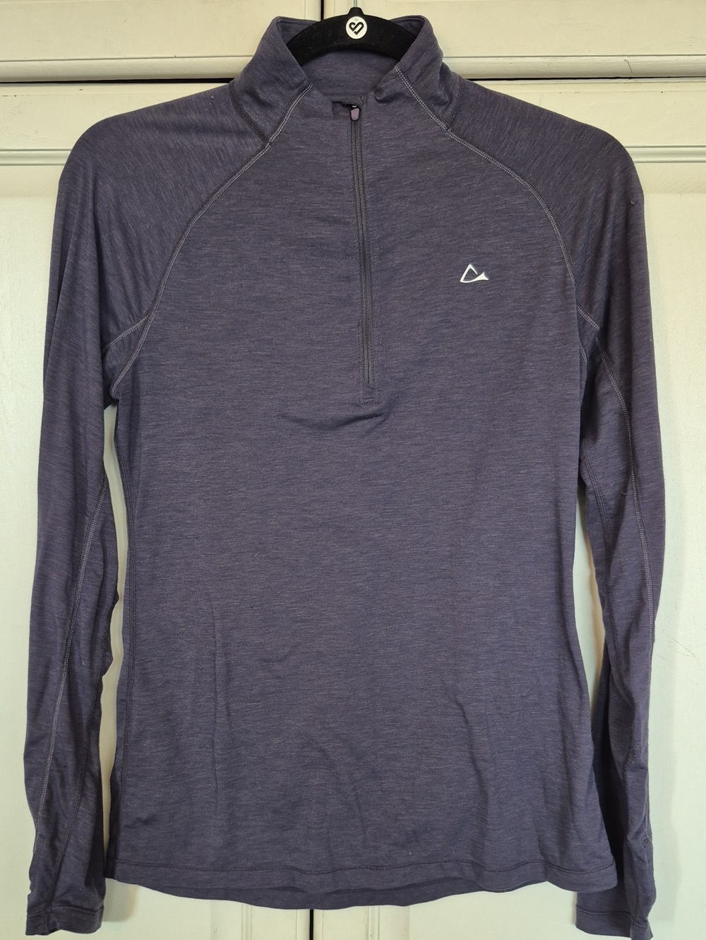 Paradox Merino Blend Women Baselayer Top - Navy Blue Melange